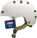 ABUS - ABUS Fietshelm xoxo – stadshelm in skater-look – helm voor skateboard fiets step – met geoptimaliseerde kinbescherming – voor jongeren en volwassenen – maat s taupe