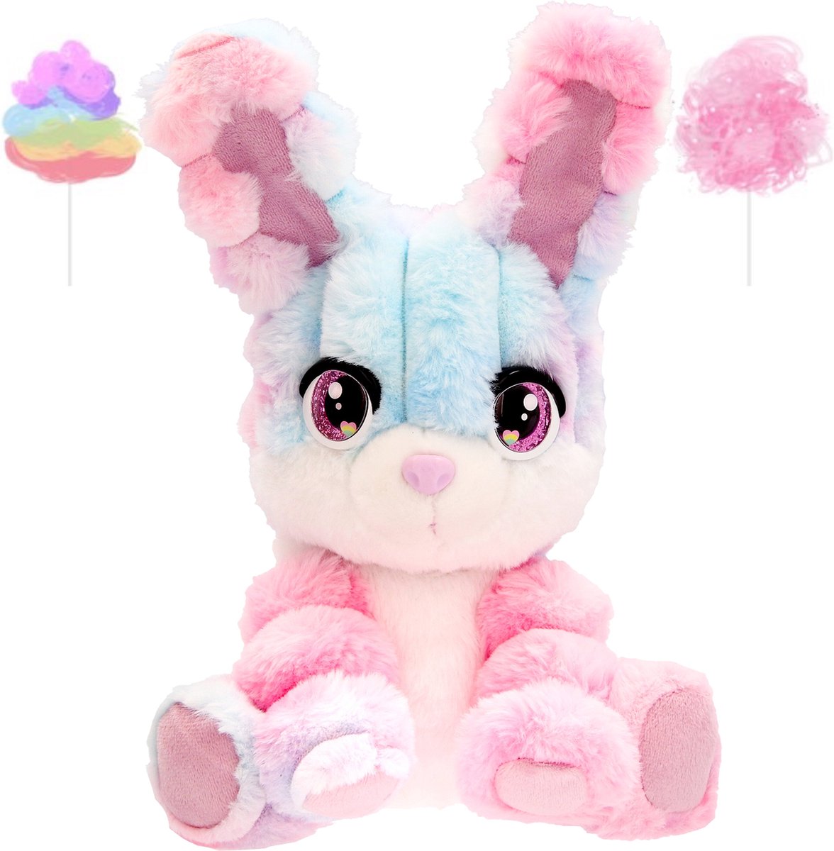 Imc toys cotton cuties bunny - geurende suikerspin knuffel 30 cm