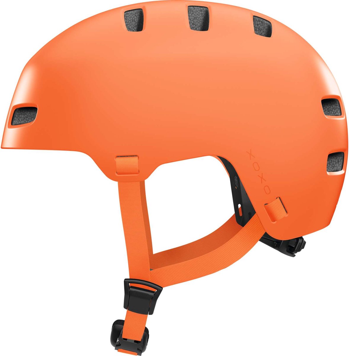 ABUS - ABUS Fietshelm xoxo mono orange m - 54-58 cm - oranje - geschikt voor gebruik op elektrische fietsen - stadsfietsen - 400 g