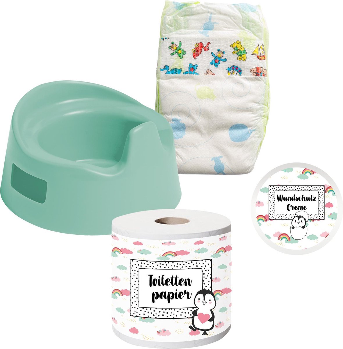 Paola Reina - Paola Reina Poppen plaspotje met accessoires pinguin - heless