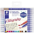 STAEDTLER - STAEDTLER Kalligrafiepennen 3005 tb12 kleuren ment inkt op waterbasis