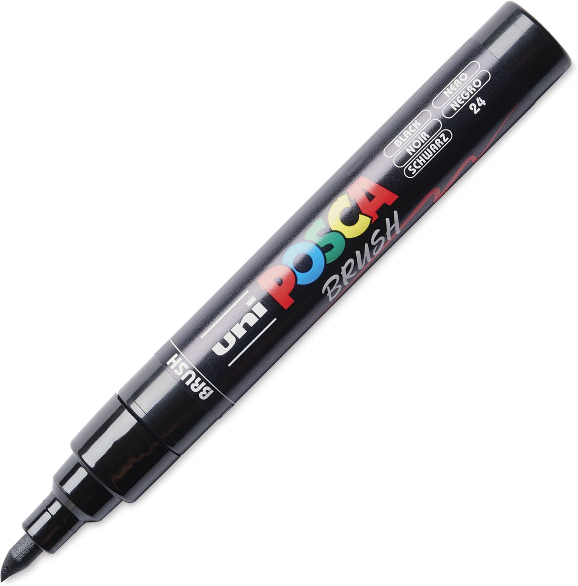 Posca - Posca Uni brushmarker pc5br zwart - brushpunt 1-4 mm