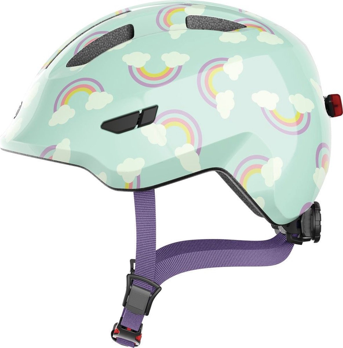 Abus Casque Smiley 3.0 LED bleu arc-en-ciel M 50-55cm