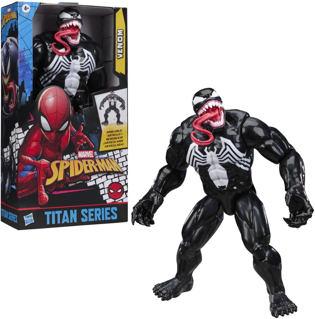 Hasbro - Hasbro Marvel spider-man titan series venom speelfiguur