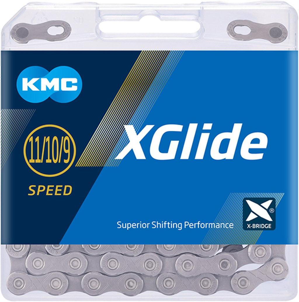 KMC - x-glide ept cues ketting zilver 126 links / 11s