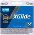 KMC - x-glide ept cues ketting zilver 126 links / 11s