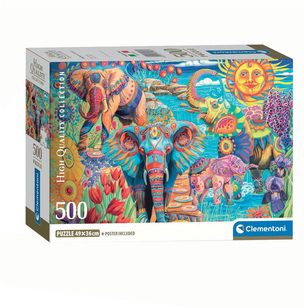 Clementoni - legpuzzel elephants' carnival 500st.