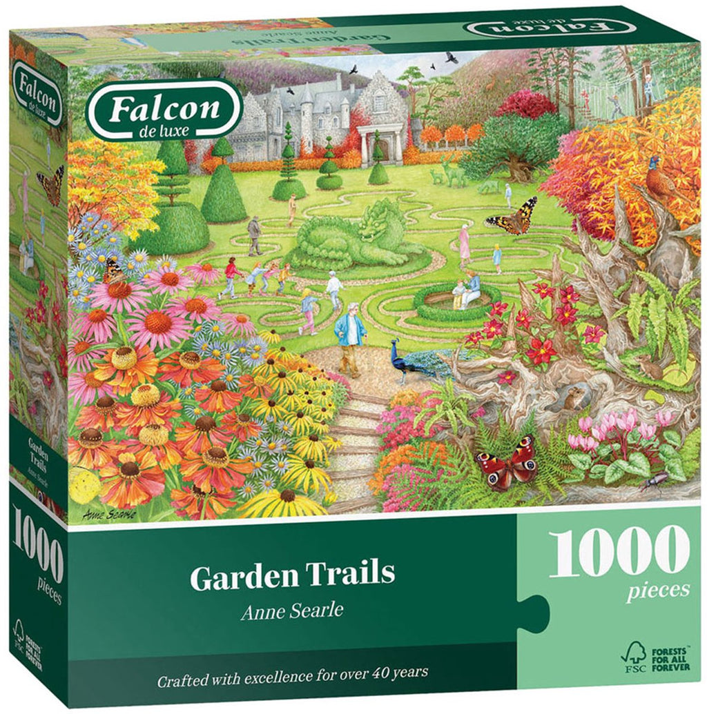 Falcon - puzzel garden trails 1000 stukjes legpuzzel volwassenen.