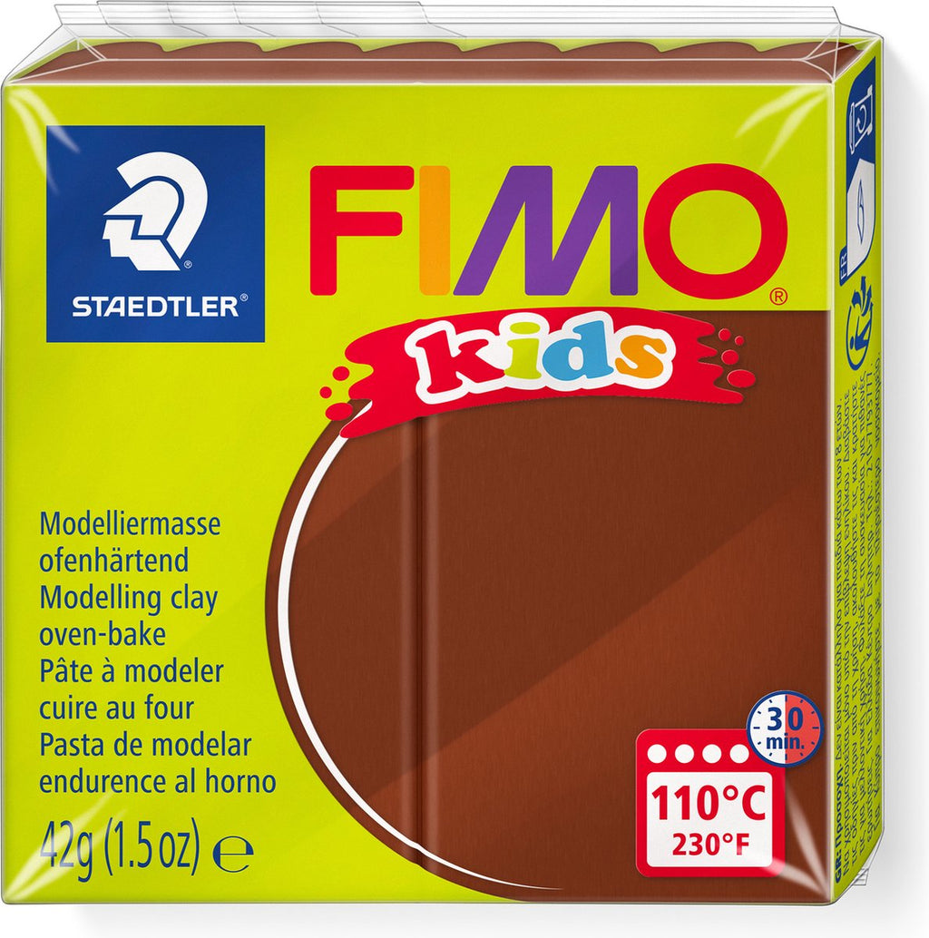 Fimo - Fimo kids boetseerklei 42 g bruin
