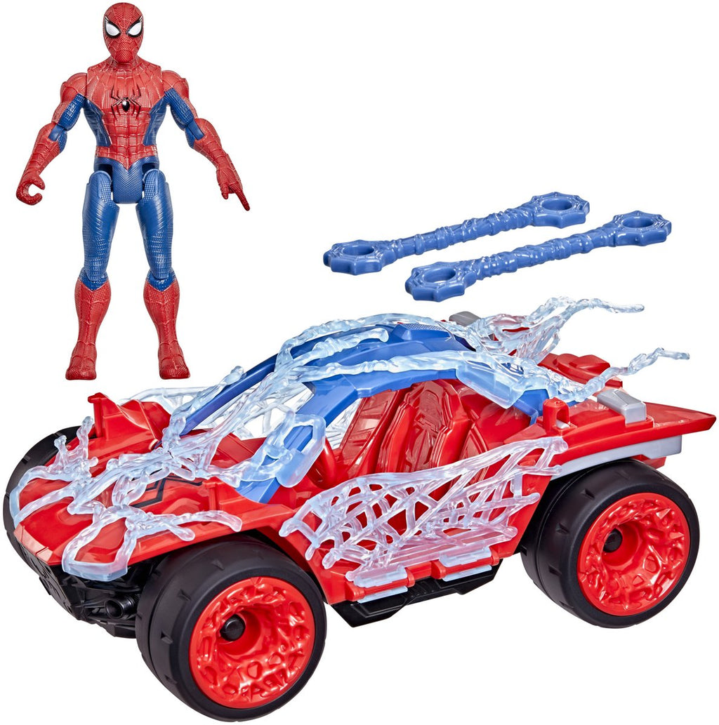 Hasbro marvel spider-man actionverse stretch en blast buggy - speelset