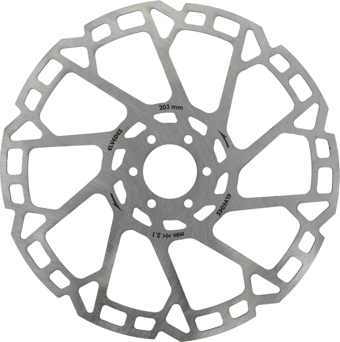 Elvedes - remschijf 6-gaats �203mm t=23mm