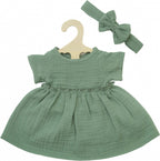 Heless - Heless Poppenjurk groen met ruches 35-45 cm