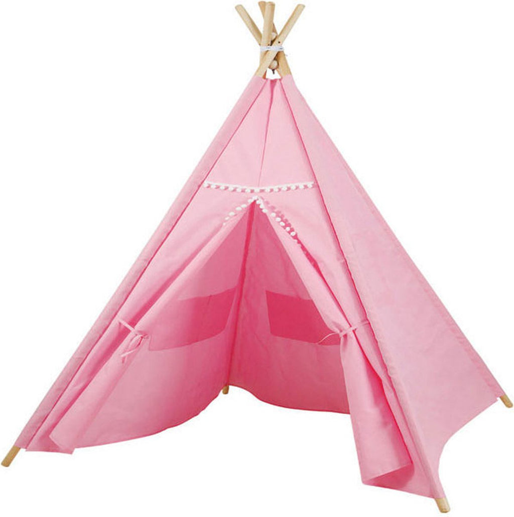 Lobbes speelgoed bv luxe tipitent roze met lichtjes, 128cm