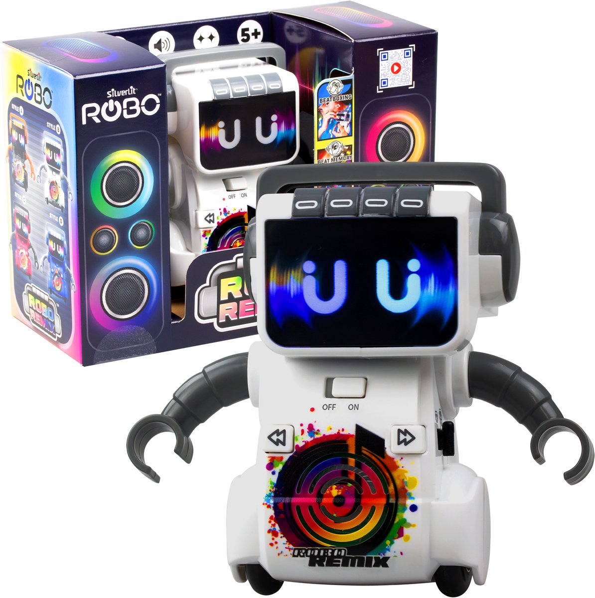Silverlit robo remix blauw dansrobot - met licht en geluid