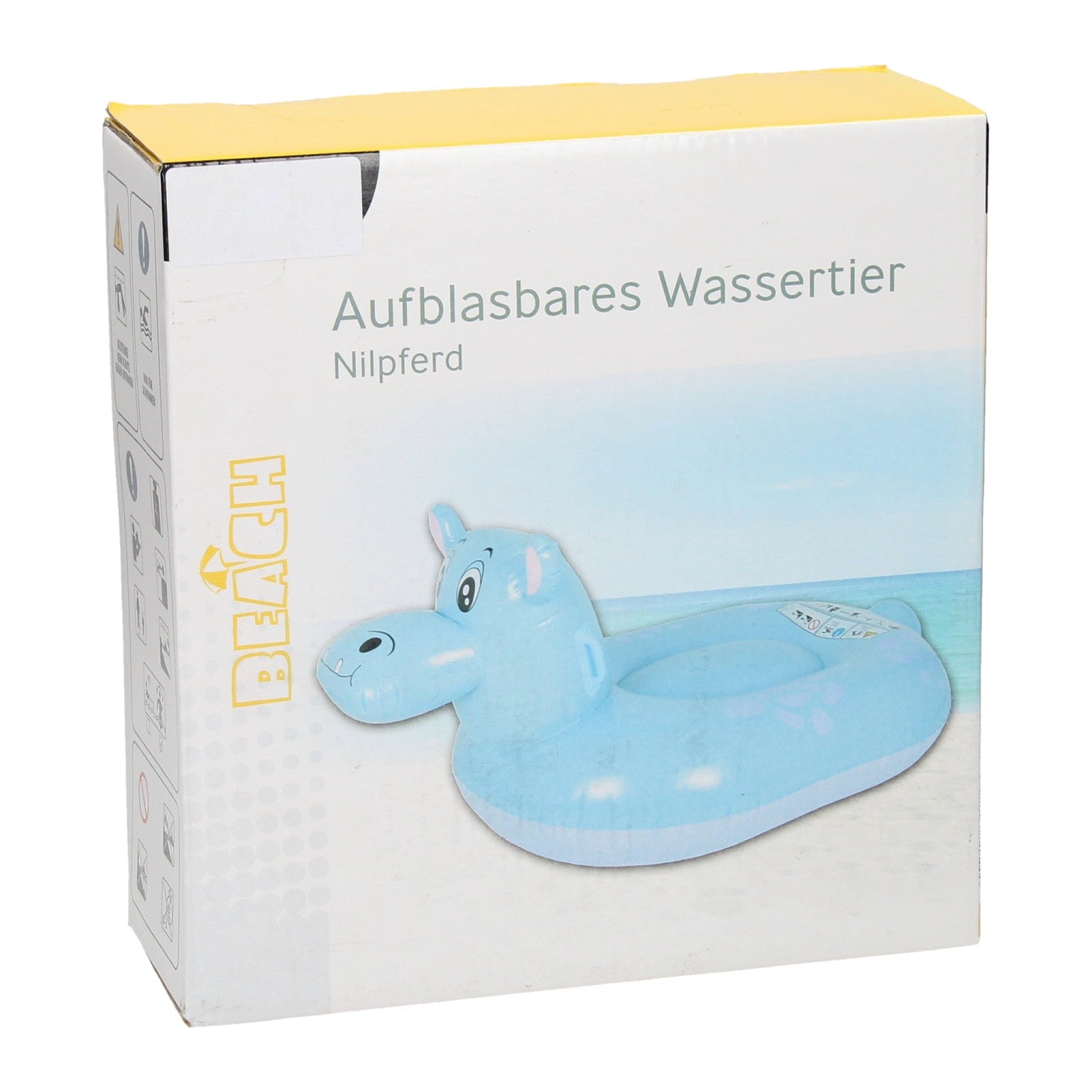Opblaasbaar waterdier nijlpaard, 155cm