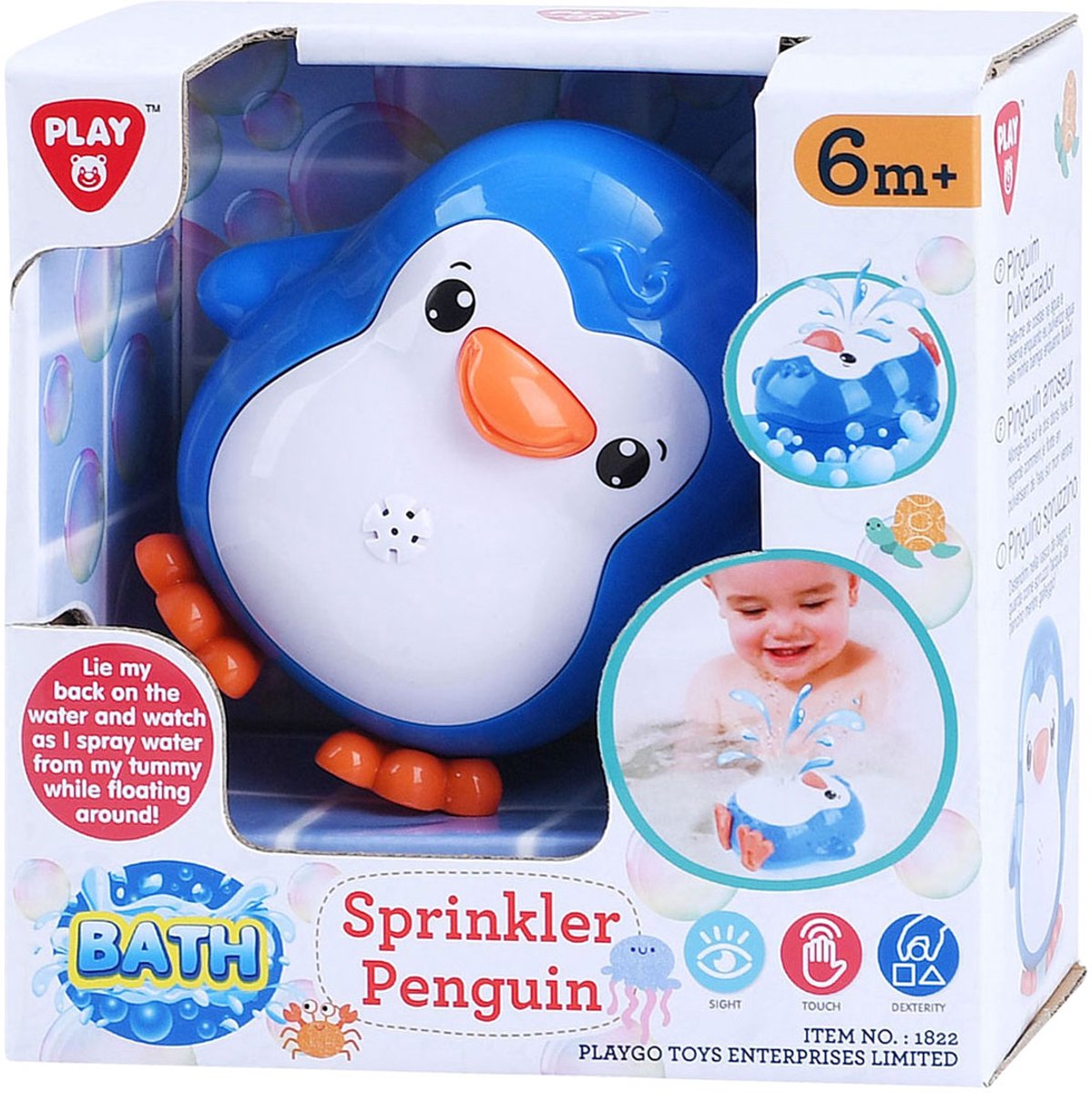 Playgo - go badspeelgoed spetterende pinguin