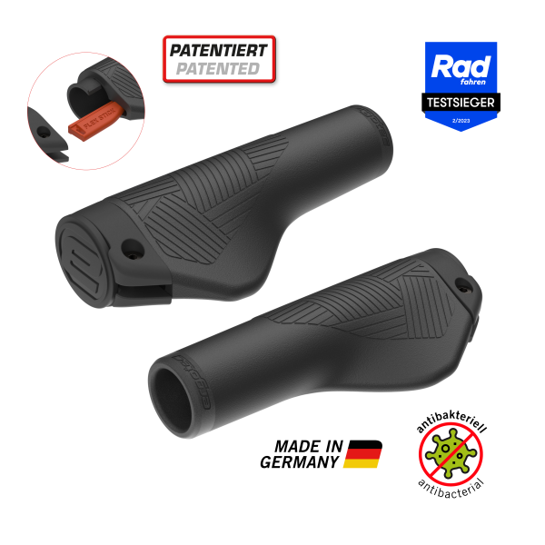Ergotec - Ergotec Handvatten eg-active flex lang/lang zwart