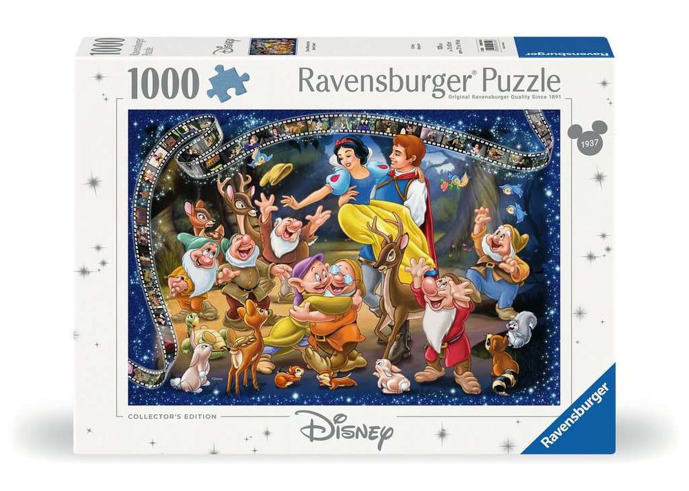 Ravensburger - puzzel disney sneeuwwitje legpuzzel 1000 stukjes cartoon.