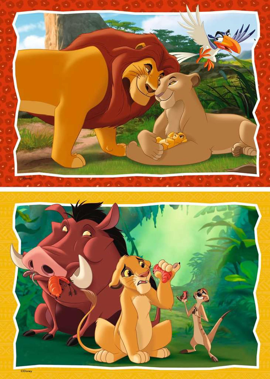Ravensburger puzzel lion king 2x24pcs
