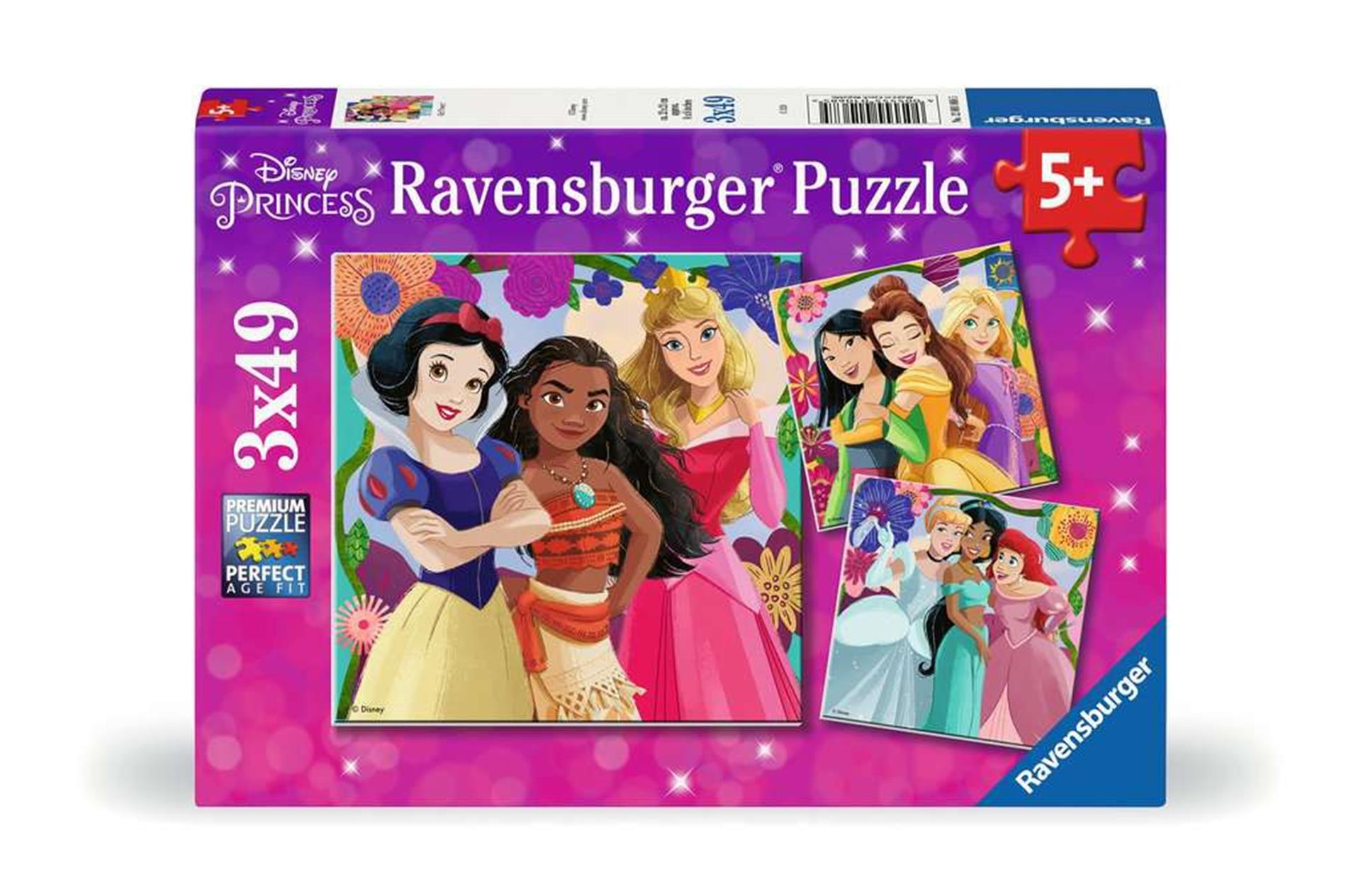 Ravensburger - puzzel disney princess 3x49 stukjes