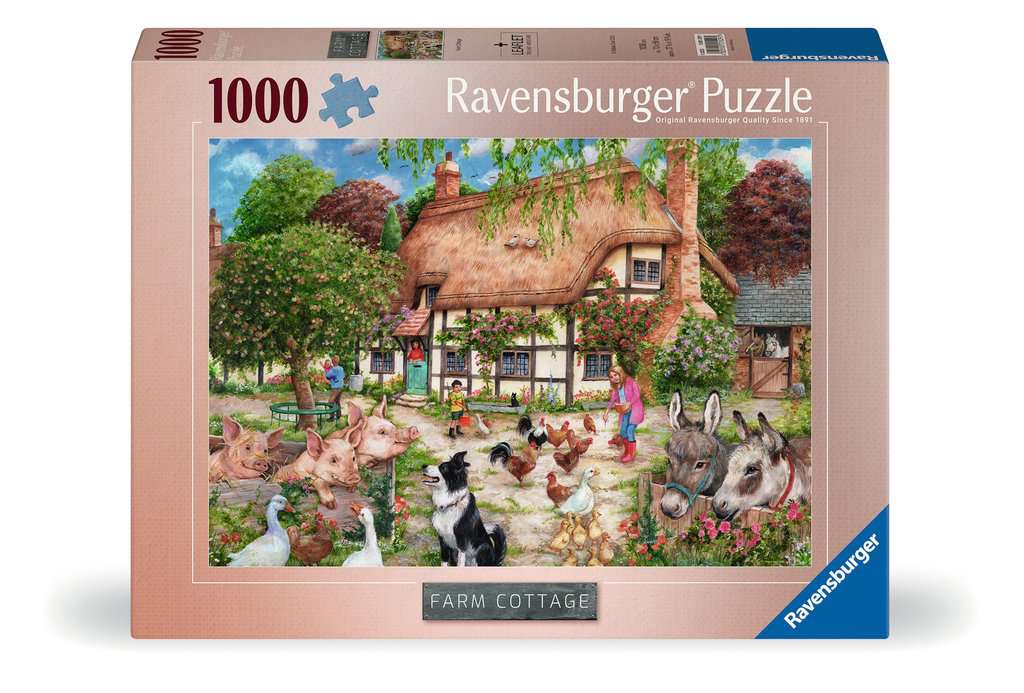 Ravensburger - puzzel farm cottage - legpuzzel - 1000 stukjes