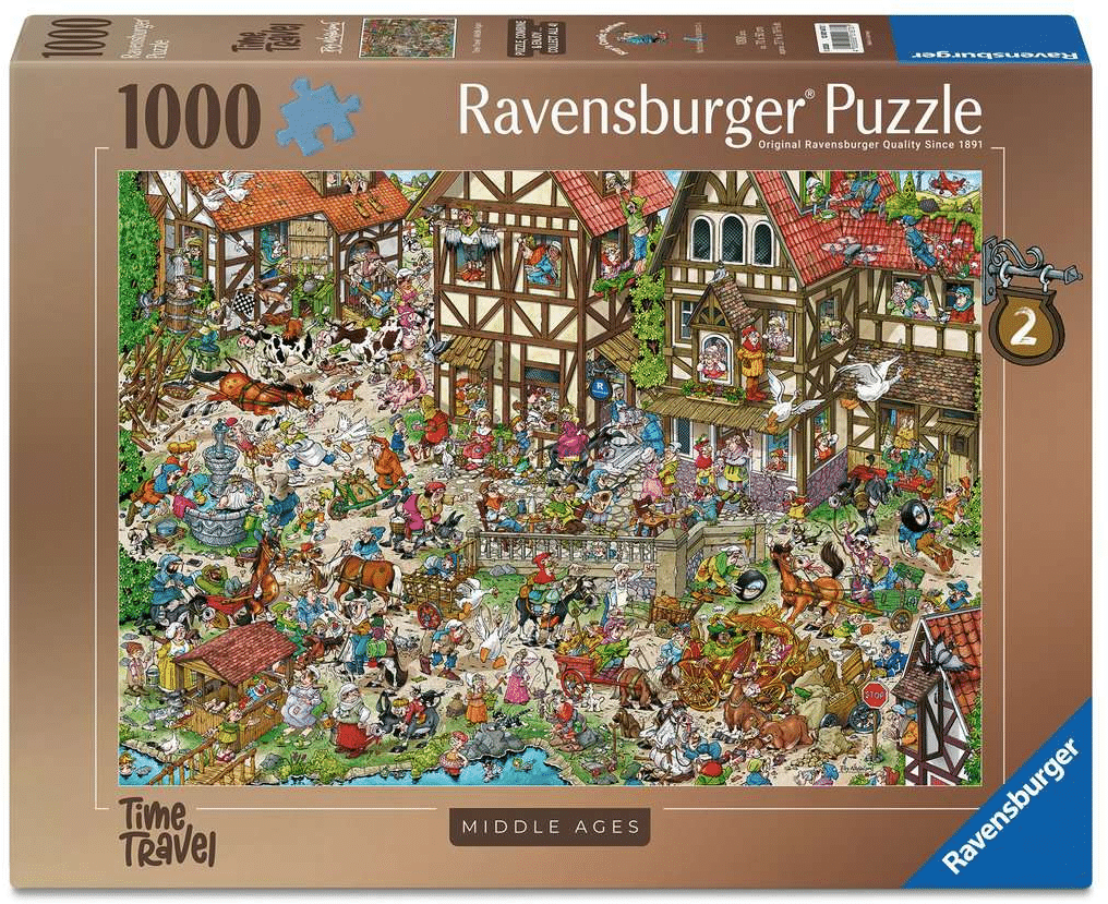 Ravensburger - ray's comic series - time travel 2 - middle ages - 1000 stukjes legpuzzel
