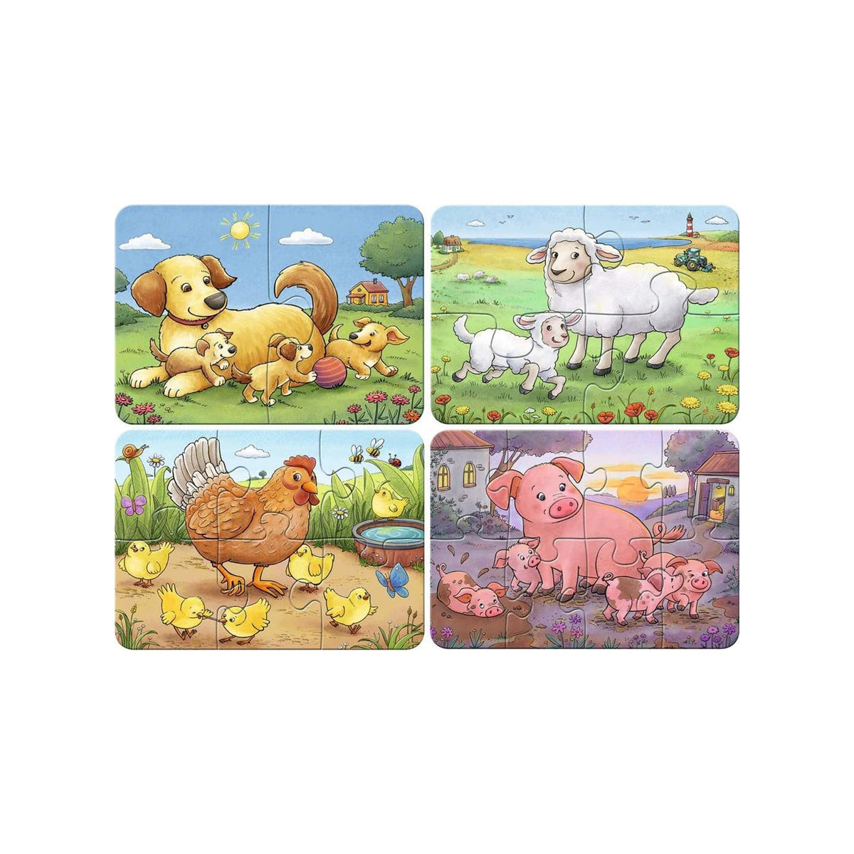 Ravensburger - puzzel - boerderijdierfamilies - my first puzzles