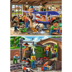 Ravensburger - puzzel airplane & train repair 2x24 stukjes