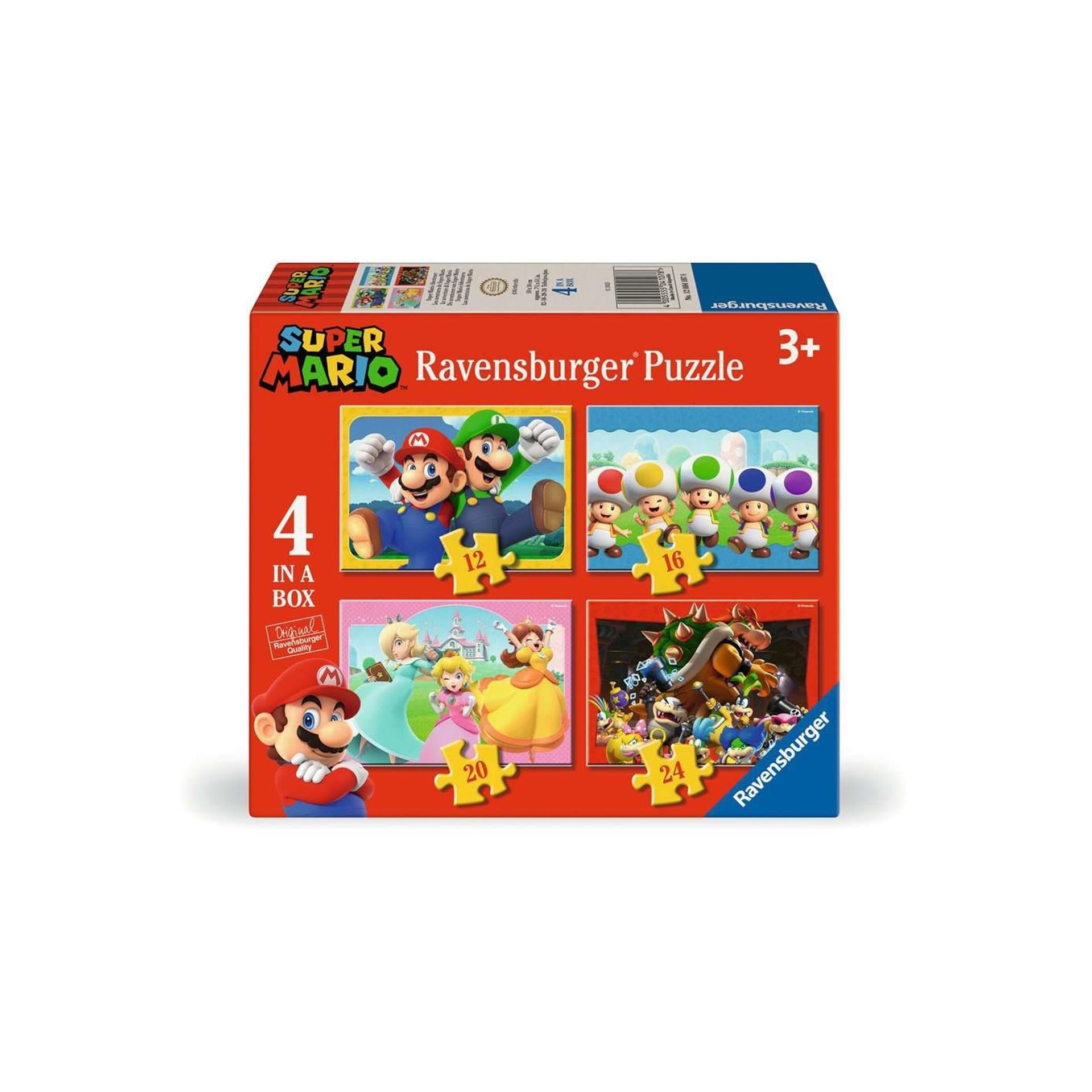 Ravensburger - super mario 4-in-1 puzzel