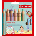STABILO - STABILO woody 3 in 1 - multitalent potlood - set 6 st.