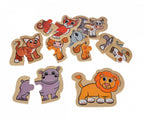Eichhorn - houten dierenpuzzel - educatief speelgoed fsc hout 16 stukjes.