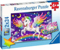 Ravensburger - puzzel unicorn and pegasus - legpuzzel - 2x24 stukjes