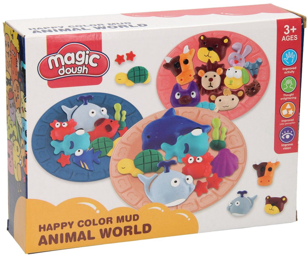 Lobbes Speelgoed- Lobbes SpeelgoedLobbes klei speelset dieren vrienden - 5 kleuren klei en vormen.