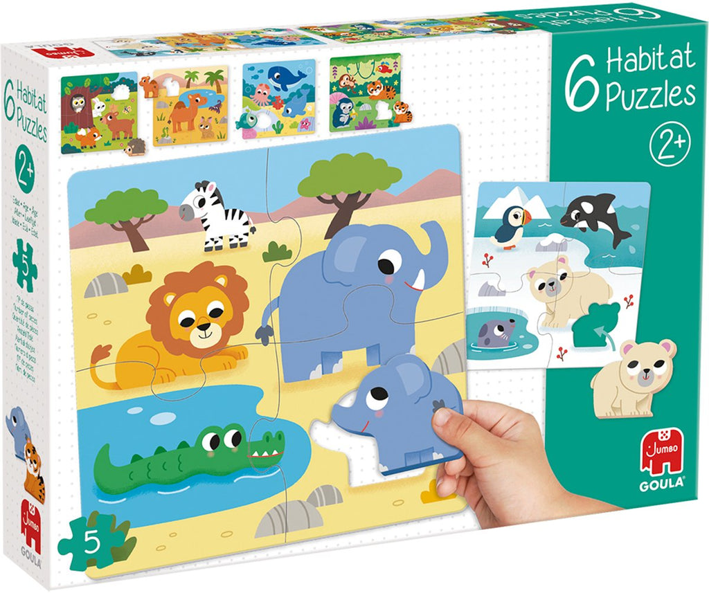 Jumbo - goula puzzel 6 habitat - 5st.
