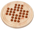 Goki solitaire spel 23x2cm - inclusief houten knikkers - gemaakt van rubberboomhout