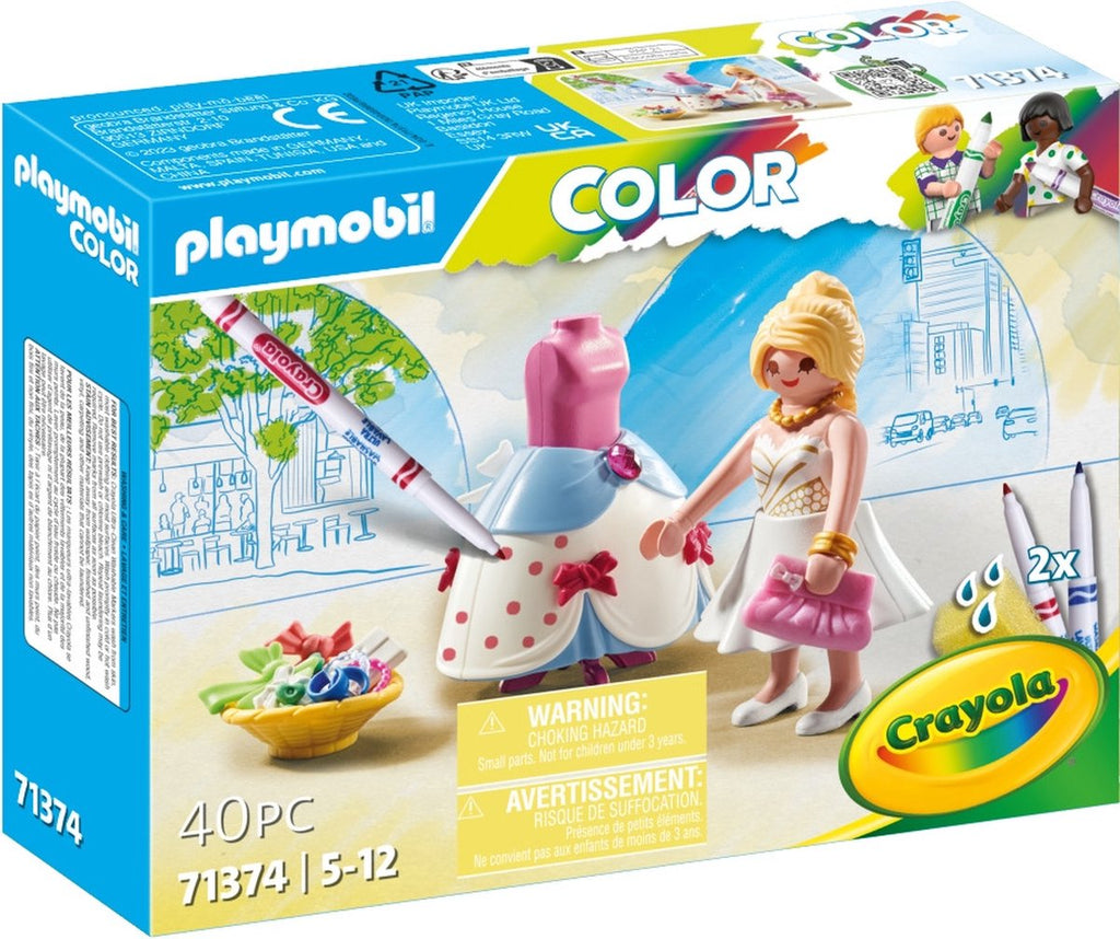 PLAYMOBIL - PLAYMOBIL color modieuze jurk - 71374