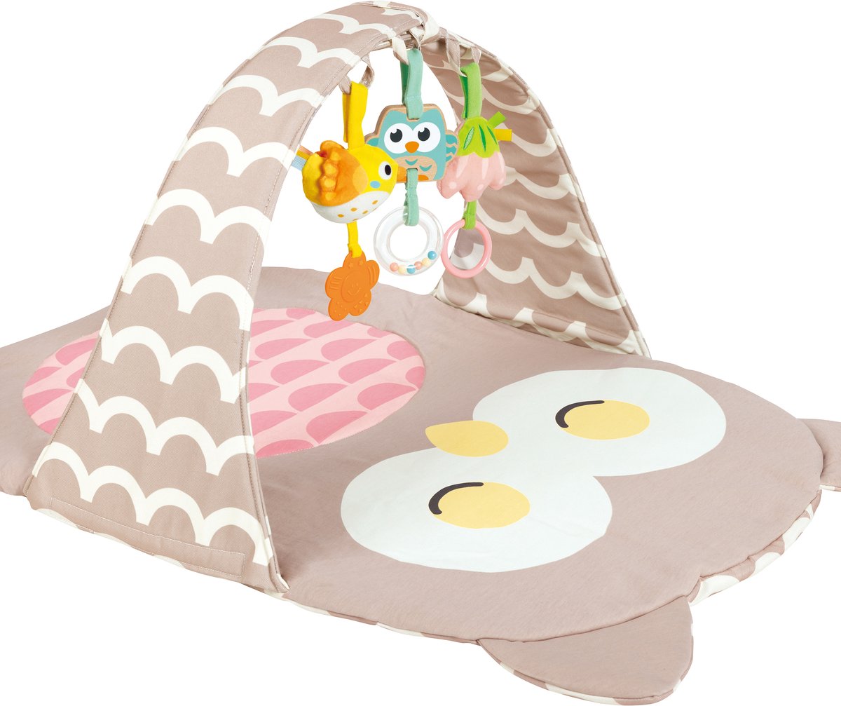 Hape speelboog uil sina - babygym met rammelaar, spiegel en bijtring, vanaf 0 maanden