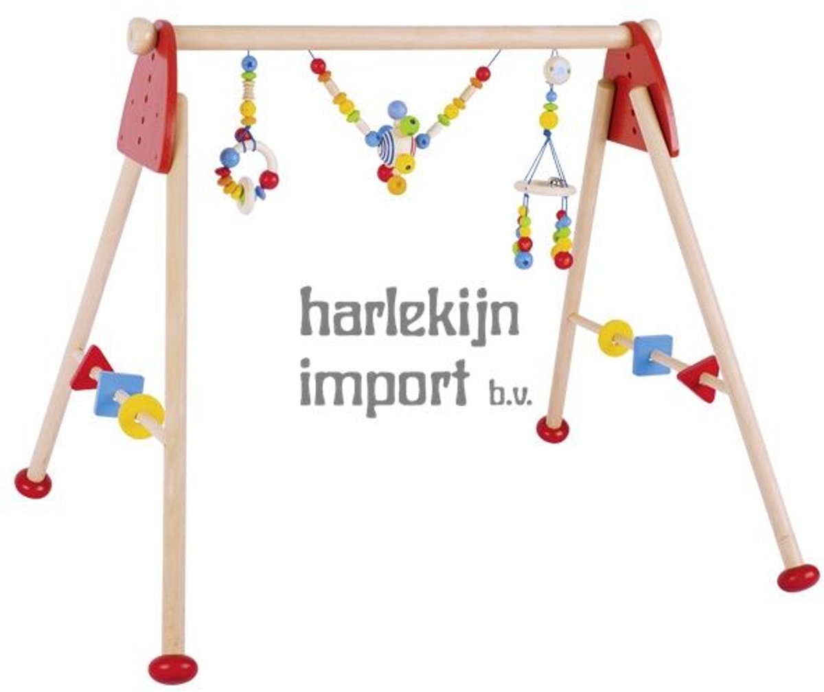 Goki - houten babygym regenboog