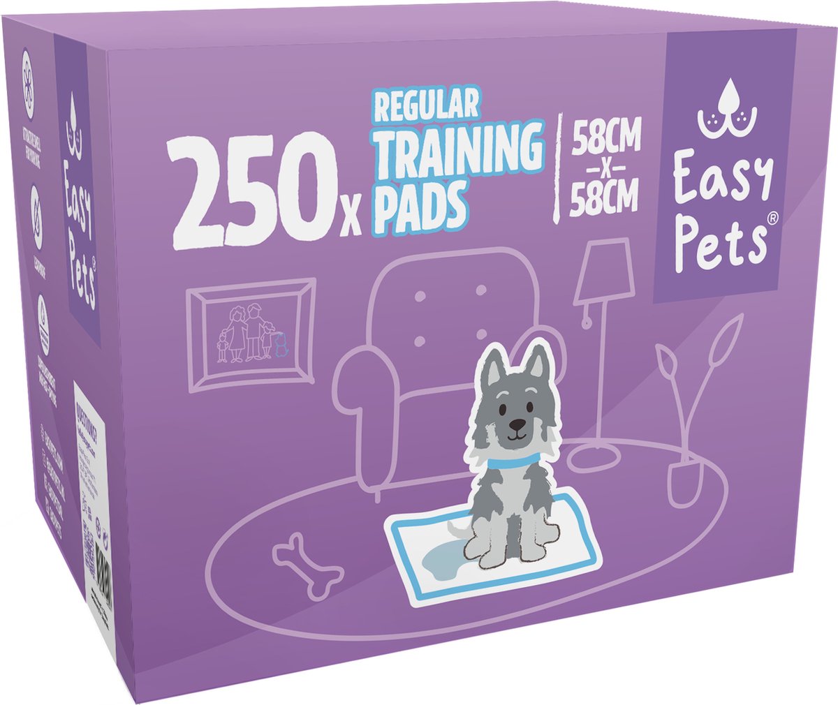 Easypets - puppy training pads lavender