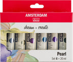 Amsterdam standard series acrylverf parelmoer set | 6 × 20 ml