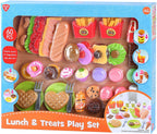 Playgo speelgoed eten lunch en snacks speelset - 60dlg.