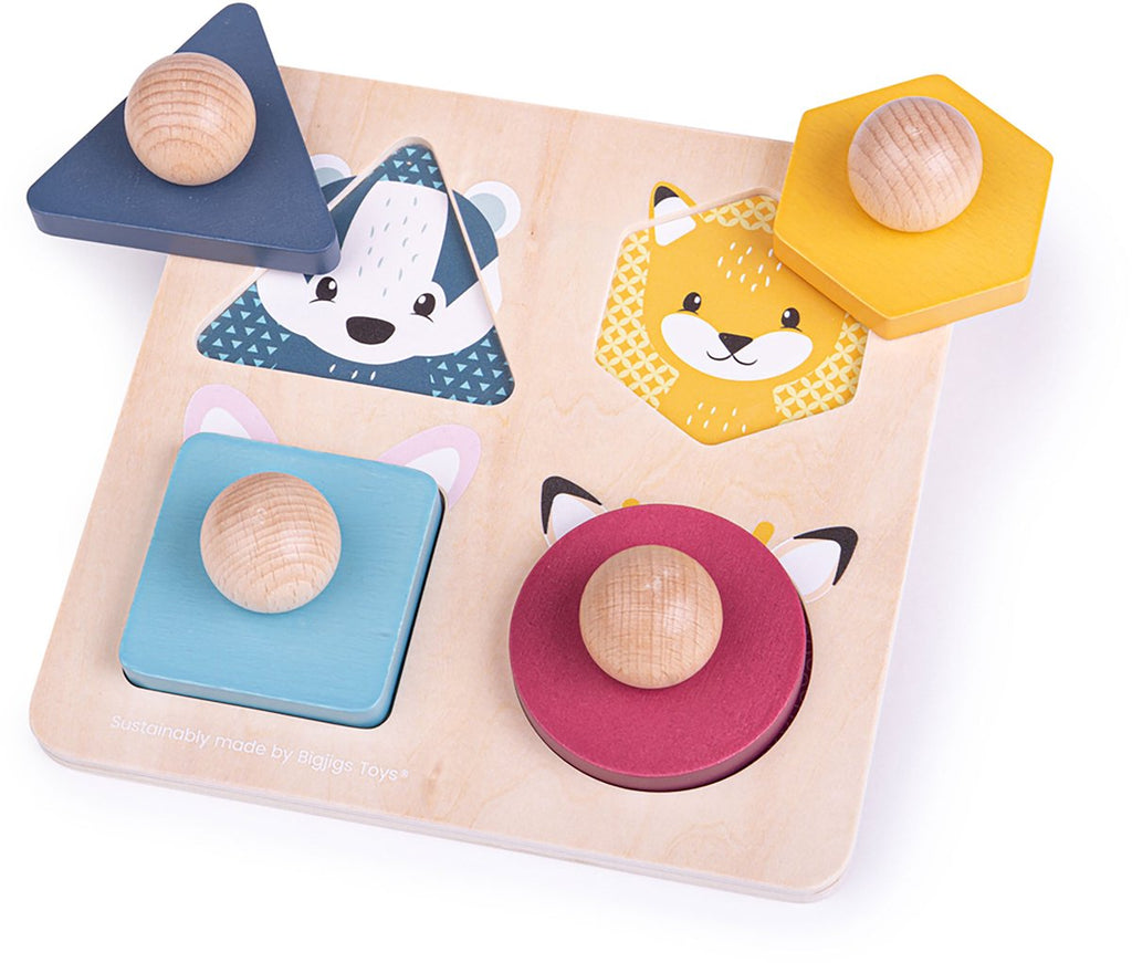 BIGJIGS - BIGJIGS Houten dierenvormpuzzel