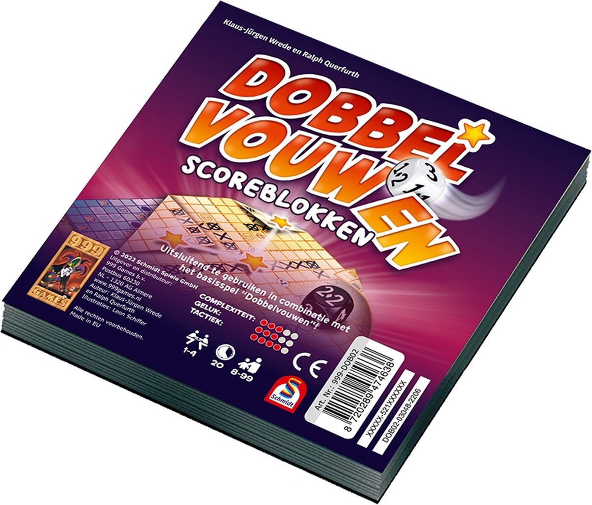 999Games - 999Games 999 games scoreblokken dobbel vouwen