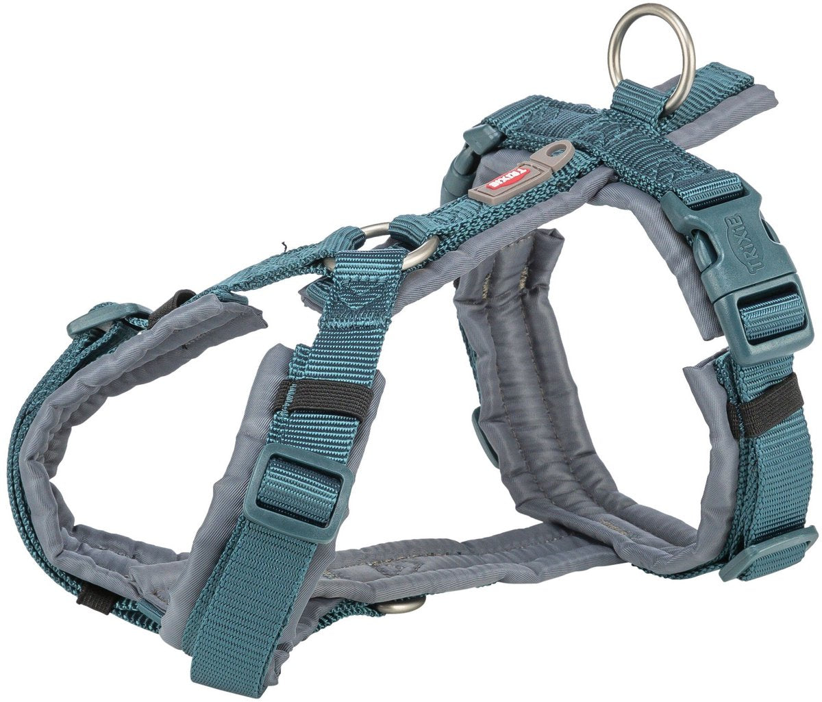 Trixie - hondentuig premium trekking petrol blauw/ grafiet grijs