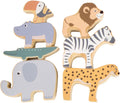 Small foot - houten safaridieren balansspel, 7dlg.