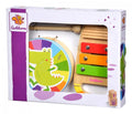 Eichhorn - houten trommel en xylofoon muziekset 3dlg.