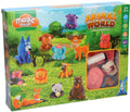 Lobbes speelgoed bv lobbes klei speelset dieren wereld - 6 kleuren klei en gereedschap.