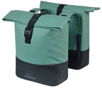 Basil b.v. basil dubbele tas cove 28-32l zilvergroen zwart