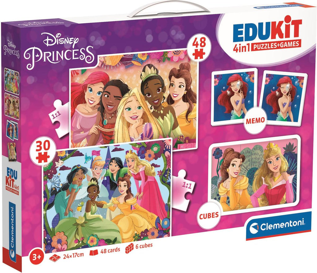 Clementoni - edukit 4in1 disney princess