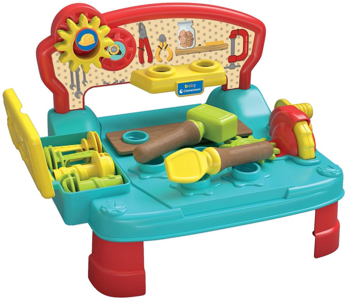 Clementoni - baby - montessori werkbank met houten elementen